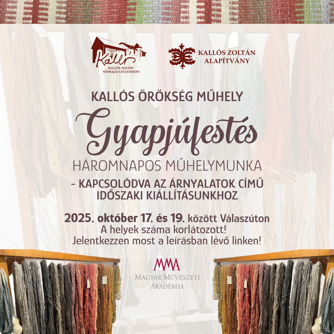 Kallós Örökség Műhely – Gyapjúfestés